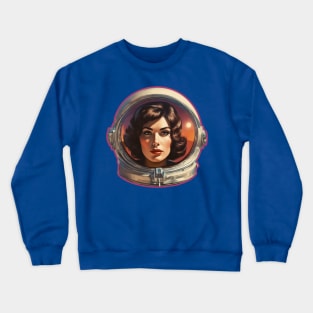 Retro Sci-Fi AI Kosmonaut Crewneck Sweatshirt